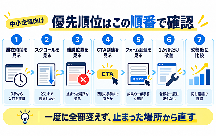 LP改善の優先順位を決める9つの確認ステップ