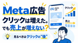 Meta広告でクリック数は増えたのに売上が増えない原因